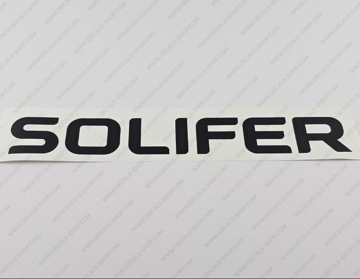 Solifer Logo Camper Caravan Decal Sticker
